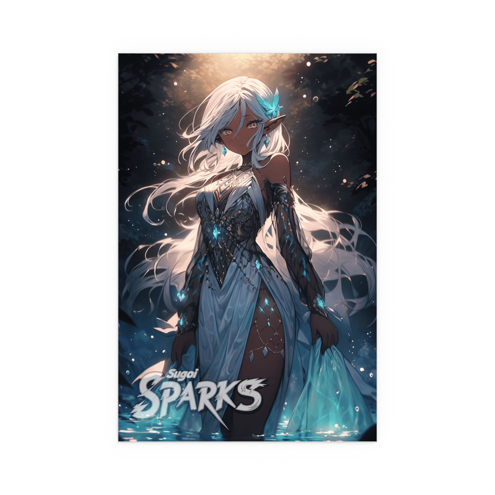 Frostlight Elven Queen - Silk Posters